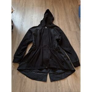 Athleta Triumph Hybrid Jacket Black Zip Up‎ 531094 Sz L
